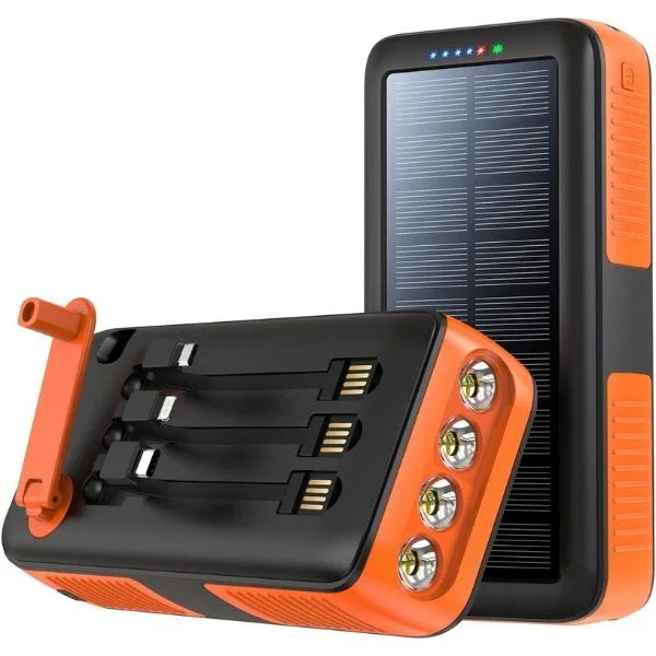 Boogostore Solar Power Bank for Outdoor Enthusiasts