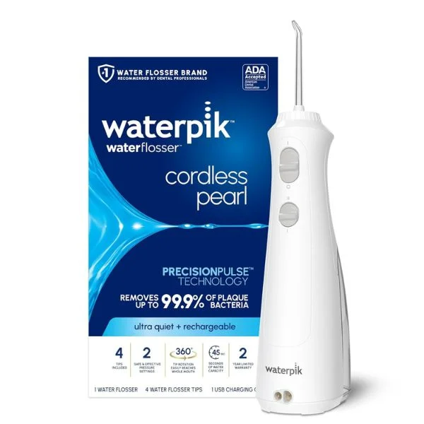 Waterpik Cordless Water Flosser at Home or on the Go