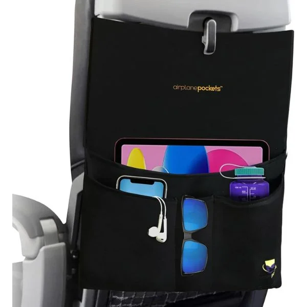 Airplane Pockets: Tray Table Cover with Pocket Organizer