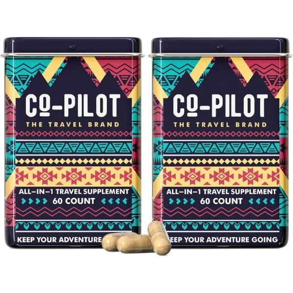 Co-Pilot 2-Pack Anti-Jet Lag Travel Multivitamin