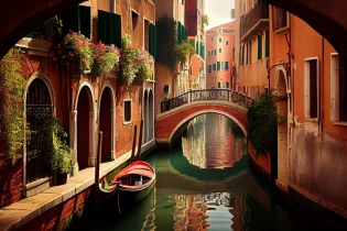 The new access fee has not caused any ripples of discontent in Venice. AI-generated image by Vecstock (Freepik)